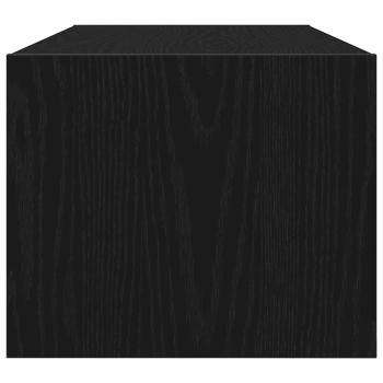 TV-Schrank Schwarz Eichen-Optik 80x31x25,5 cm Holzwerkstoff