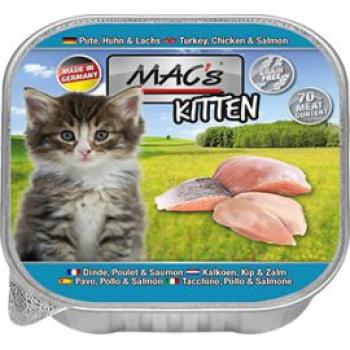 ARDEBO.de MACs Cat Kitten Pute, Huhn & Lachs 100g