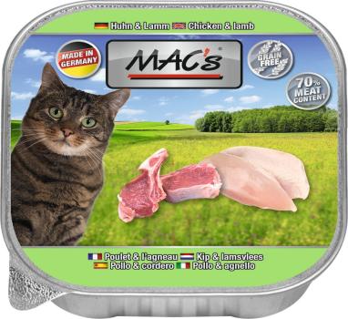 ARDEBO.de MACs Cat Huhn & Lamm 100g