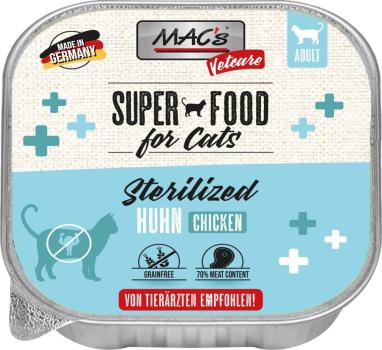 ARDEBO.de MACs Cat Vetcare Huhn Sterilized 100g