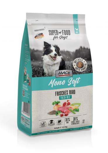ARDEBO.de MACs Dog Mono Soft Frisches Rind 1,5kg