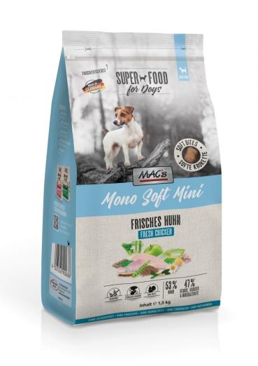 ARDEBO.de MACs Dog Mono Soft Mini Frisches Huhn 1,5kg