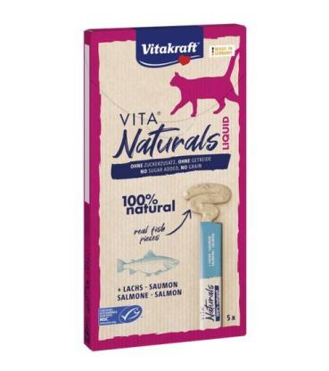 ARDEBO.de Vitakraft Cat Snack Vita Naturals LiquidSnack Lachs 5 St. 75g