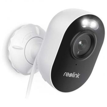 ARDEBO.de Reolink Lumus Series E430 4 MP Dualband WLAN Bullet Überwachungskamera mit Scheinwerfer, Nachtsicht in Farbe, Weiß