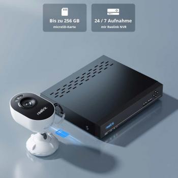 Reolink Lumus Series E430 4 MP Dualband WLAN Bullet Überwachungskamera mit Scheinwerfer, Nachtsicht in Farbe, Weiß