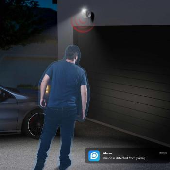 Reolink Lumus Series E430 4 MP Dualband WLAN Bullet Überwachungskamera mit Scheinwerfer, Nachtsicht in Farbe, Weiß