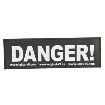 ARDEBO.de Julius-K9 Klettsticker S Danger!