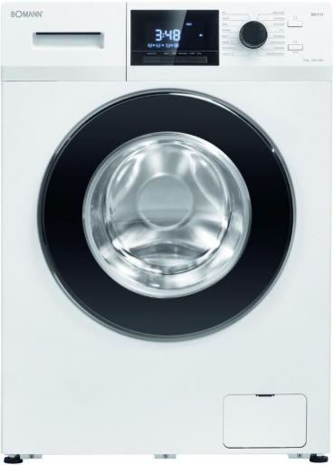 ARDEBO.de Bomann WA 7111 10kg Frontlader Waschmaschine, 60 cm breit, 1400 U/Min, 16 Programme, Schaumregulierung, Fremdkörperfalle, weiß