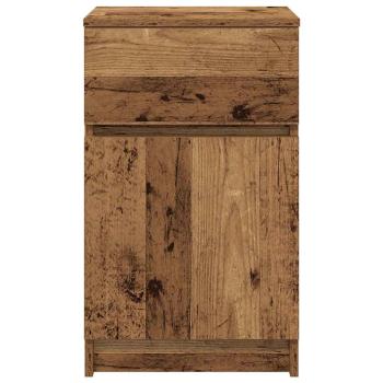 Nachttische 2 Stk. Altholz-Optik 39x35x65 cm Holzwerkstoff