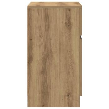 Nachttische 2 Stk. Artisan-Eiche 39x35x65 cm Holzwerkstoff