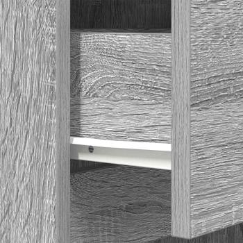 Nachttisch Grau Sonoma 39x35x65 cm Holzwerkstoff