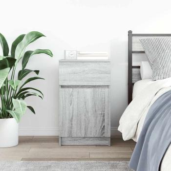 Nachttisch Grau Sonoma 39x35x65 cm Holzwerkstoff