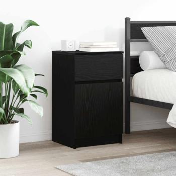 ARDEBO.de - Nachttische 2 Stk. Schwarz 39x35x65 cm Holzwerkstoff
