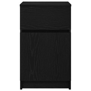 Nachttische 2 Stk. Schwarz 39x35x65 cm Holzwerkstoff