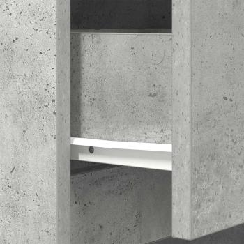 Nachttisch Betongrau 39x35x65 cm Holzwerkstoff