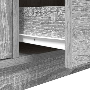 TV-Schrank mit LED-Leuchten Grau Sonoma 100x41x50 cm