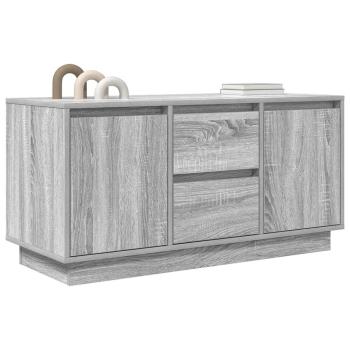 TV-Schrank mit LED-Leuchten Grau Sonoma 100x41x50 cm