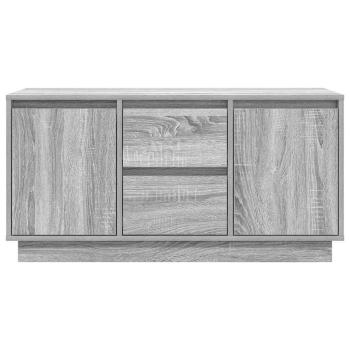 TV-Schrank mit LED-Leuchten Grau Sonoma 100x41x50 cm