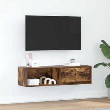 ARDEBO.de - TV-Schrank Räuchereiche 100x31x25,5 cm Holzwerkstoff