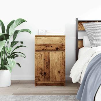 Nachttisch Altholz-Optik 39x35x65 cm Holzwerkstoff