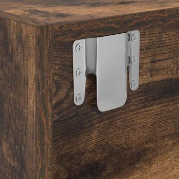 TV-Schränke 2 Stk. Räuchereiche 100x31x25,5 cm Holzwerkstoff