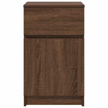 Nachttische 2 Stk. Braun Eichen-Optik 39x35x65 cm Holzwerkstoff