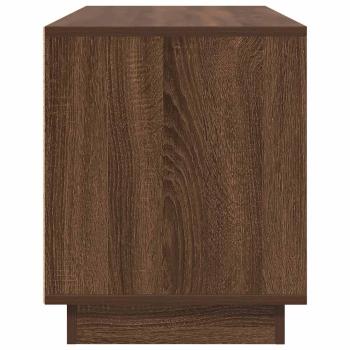 TV-Schrank mit LED-Leuchten Braun Eichen-Optik 100x41x50 cm