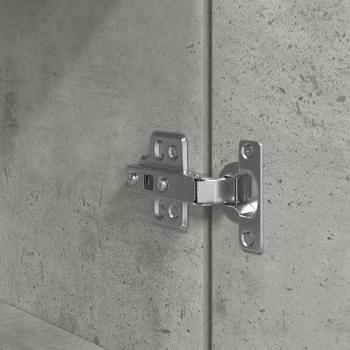 Nachttische 2 Stk. Betongrau 39x35x65 cm Holzwerkstoff