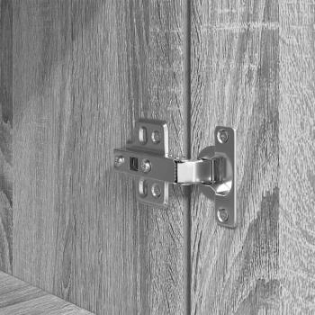 Nachttische 2 Stk. Grau Sonoma 39x35x65 cm Holzwerkstoff