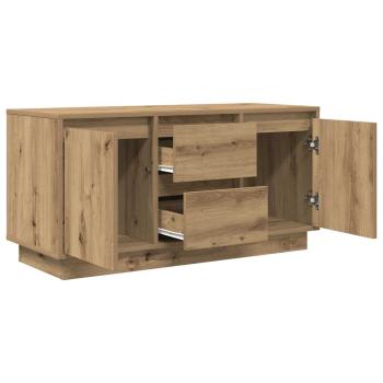 TV-Schrank mit LED-Leuchten Artisan-Eiche 100x41x50 cm