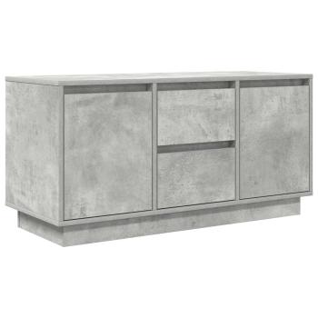 TV-Schrank mit LED-Leuchten Betongrau 100x41x50 cm