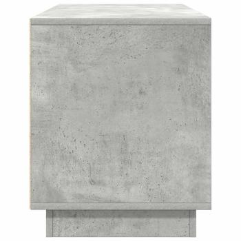 TV-Schrank mit LED-Leuchten Betongrau 100x41x50 cm