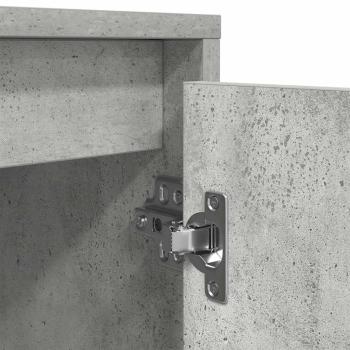 TV-Schrank mit LED-Leuchten Betongrau 100x41x50 cm