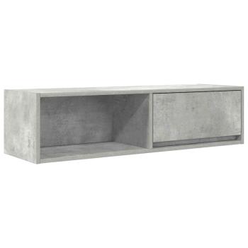 TV-Schrank Betongrau 100x31x25,5 cm Holzwerkstoff