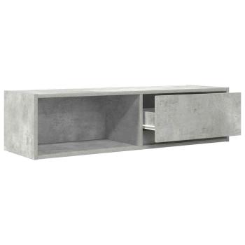 TV-Schrank Betongrau 100x31x25,5 cm Holzwerkstoff