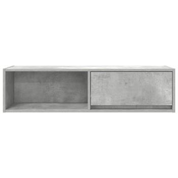 TV-Schrank Betongrau 100x31x25,5 cm Holzwerkstoff