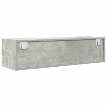 TV-Schrank Betongrau 100x31x25,5 cm Holzwerkstoff