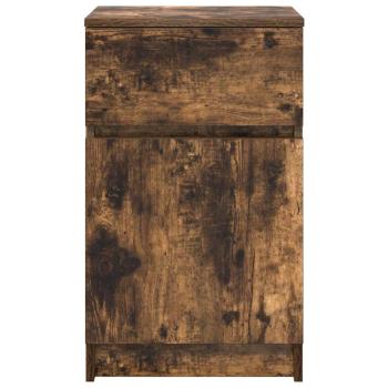 Nachttische 2 Stk. Räuchereiche 39x35x65 cm Holzwerkstoff