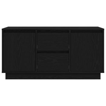 TV-Schrank mit LED-Leuchten Schwarz Eichen-Optik 100x41x50 cm