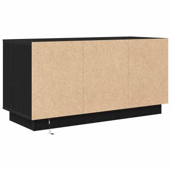 TV-Schrank mit LED-Leuchten Schwarz Eichen-Optik 100x41x50 cm