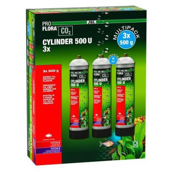 ARDEBO.de JBL ProFlora CO2 Cylinder 500 U 3er Pack