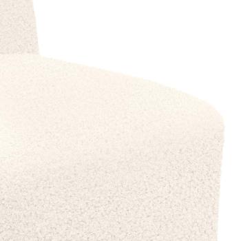 Sessel Creme 55 cm Stoff in Lammwolloptik