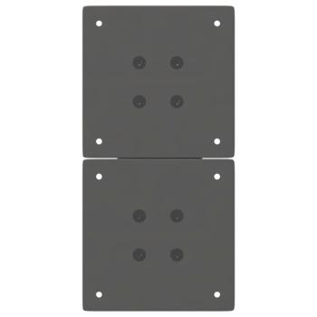 Couchtischbeine X-Form 2 Stk. Anthrazit 28x(42-43) cm Stahl