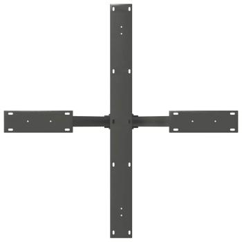 Esstischbein in Spinnenform Anthrazit 85x85x(72-73) cm Stahl