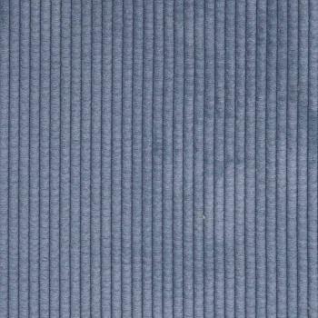 2-Sitzer-Sofa mit Chaiselongue L-Form Blau 125 cm Leinen