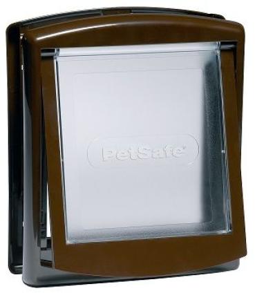 ARDEBO.de PetSafe 2-Wege Haustiertür Original S braun