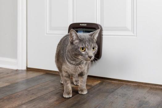PetSafe Katzenklappe mit manueller Verriegelung braun