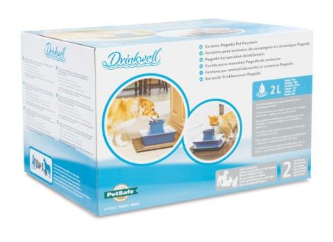 PetSafe Trinkbrunnen Drinkwell Pagoda blau