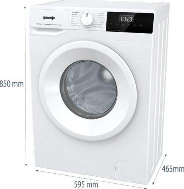 Gorenje WNHPI62SCPS/DE 6kg Frontlader Waschmaschine, 60 cm breit, 1200 U/Min, Kindersicherung, Startverzögerung, Überlaufschutz, weiß
