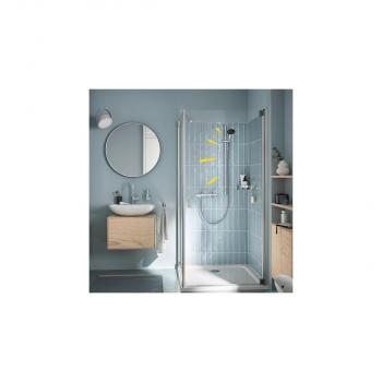 GROHE Vitalio Start 110 Brausestangenset, Quickfix, 3 Stahlarten, chrom (26956001)